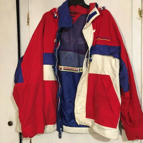 Tommy Hilfiger Other - Vintage Tommy Hilfiger Sailing Gear Men's Jacket Colorblock 90’s Windbreaker L